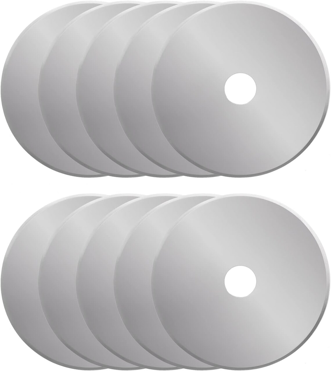 28mm Rotary Cutter Blades - 10 Pack Replacement Blades - Sharper Blades Have Better Cutting Effect, Great for Sewing, Quilting Supplies, Fabric and Crafts (Round Hole-28mm)